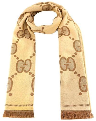 gucci scarf lyst|Metallic Gucci Scarves and mufflers for Women .